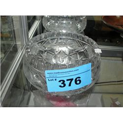 Pinwheel crystal bowl
