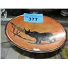 Image 1 : Hand crafted stone carved bowl with rhino motiff