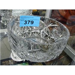 Pinwheel crystal bowl