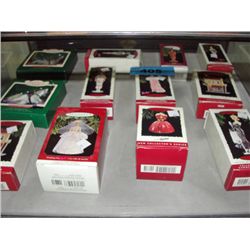 Collection of barbie christmas tree hanging