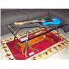 Image 1 : Contmemporary chrome and glass coffee table