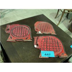 3 hand crafted stone carved chinese checker boards