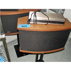 Pair of vintage bose mahogany cased home audio