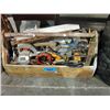 Image 1 : Carpenters wooden toolbox and contents