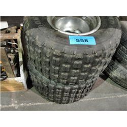 Pair of ATV tires with rims