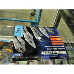 Mastercraft 5pc locking plier set