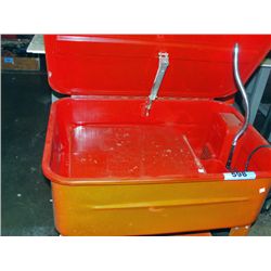 Parts solvent cleaning tank