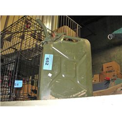 MIlitary green metal gas can