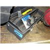 Image 1 : Black plastic toolbox and contents