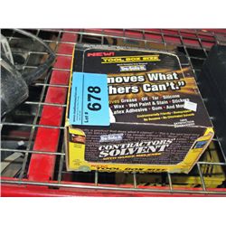 Box of contractors solvent