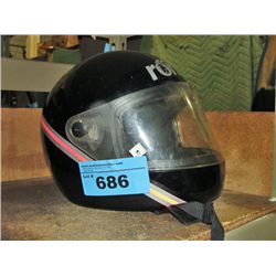 Romer full faced motorcycle helmet - black
