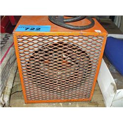 construction job side electric heater
