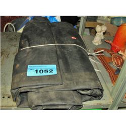 Black truck bed cargo tarp