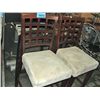 Image 1 : Pair of counterheight dining side chairs/ barstool