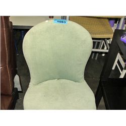 Mint green colored bedroom chair