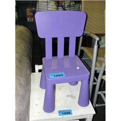 Purple childs chair