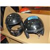 Image 1 : 2 black motorcycle helmets