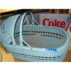 Wicker baby basket