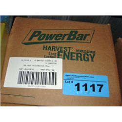 One box of powerbar harvest whole grain energy bar