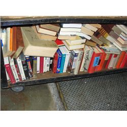 Shelf lot of hard cover books