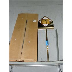 Lighted 4 card poker sign