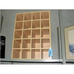 Wooden wine storage rack