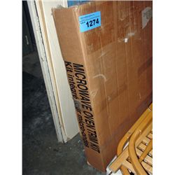 Microwave oven trim kit