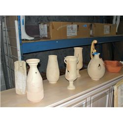 8pcs of clay decorative pieces