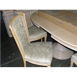 8pc dining room suite; table with jack knife leaf,