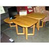 Image 1 : 3pc oak coffee and end table set