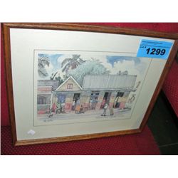 Framed Barbados print