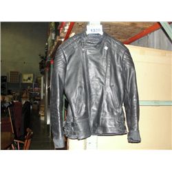 Black leather jacket