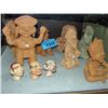 Image 1 : Lot of hand crafted clay pottery figurines