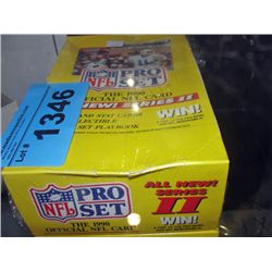 2 factory sealed NFL pro set collectors football