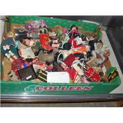 Box of assorted collectors dolls