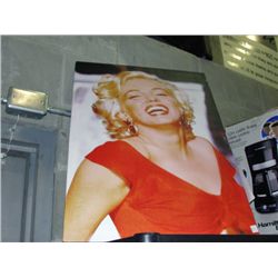 Oil on canvas transfer print of marilyn monroe