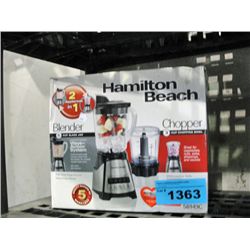Hamilton beach 2in1 blender and chopper