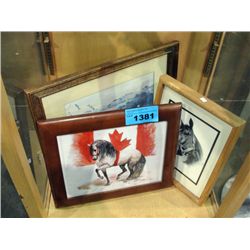 3 framed prints