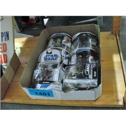 6 collectable star wars action figures