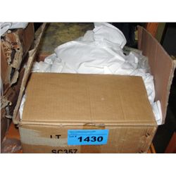 One box new double size white top sheet