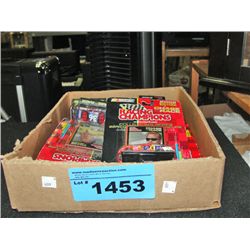 Box of Nascar diecast metal collectors cars
