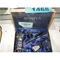 Anriya milan watch pen and keychain set