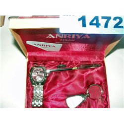 Anriya milan watch pen and keychain set