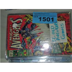 Lot of 12 old avengers comics