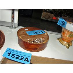 Small wooden box and hand crafted beaded