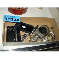 Box of watches, sirious satellite and digital