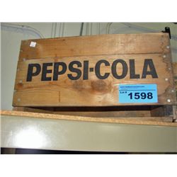 Vintage wooden pepsi cola crate