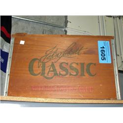 vintage wooden john lebatt classic beer case