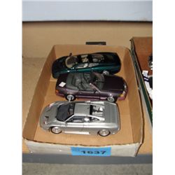 3 diecast metal collectors cars