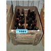 Image 1 : Vintage wooden coca cola crate filled with vintage